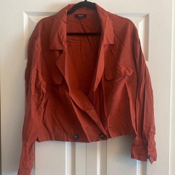 Kensie front bottom‎ button closure blazer style jacket size L - Picture 1 of 4